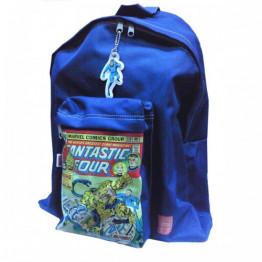 Рюкзак Marvel (Марвел) на молнии синий, 40 см